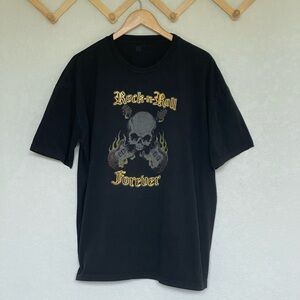 Gap Vintage Black Rock-n-Roll Forever T-Shirt